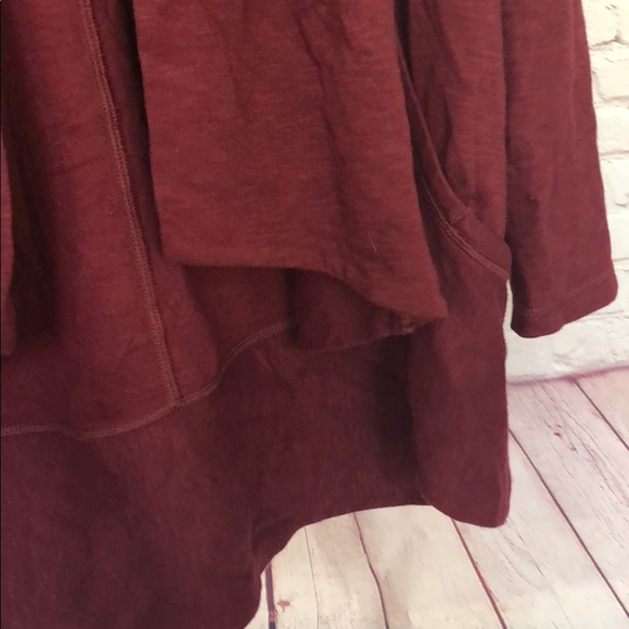 Lucy Burgundy/Wine red open jacket with pockets - Picture 5 of 6